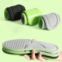 Đế giày khử mùi thể thao mềm mại thoải mái khi chạy bộ thoáng khí hấp thụ sốc cho bàn chân nam nữ miếng lót đế giày - Xám - Xem 5