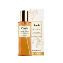 Roxelis 1 Bottle 100ml Coconut Vanilla Fragrance Mist, Air Freshener, Portable Fragrance Spray, Refreshes Air, Long-Lasting Scent, Suitable For Living Room, Bathroom, Hotel, Christmas, Valentine's Day Gift