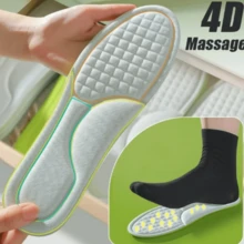 Đế giày khử mùi thể thao mềm mại thoải mái khi chạy bộ thoáng khí hấp thụ sốc cho bàn chân nam nữ miếng lót đế giày - Xám - Xem 3