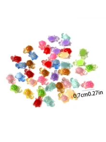 10pcs/20pcs/30pcs/50pcs/100pcs/200pcs Glow In The Dark Mini Turtle Stacking Toys, Creative DIY Accessories, Cute Small Decoration Ornaments - Multicolor - View 6