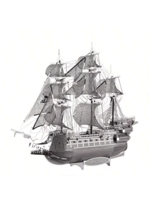 1 Set Of 3D Metal Puzzle Models, Taj Mahal, The Flying Dutchman, The Black Pearl, Challenging Adult Assemble Jigsaw Puzzles, Unique Crafts, Ideal Birthday, Holiday, Easter Gifts