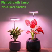 1 Stück LED Vollspektrum Pflanzenwachstumslicht mit 3-Gang-Timer, verstellbarer Teleskopstange für Zimmergärtnerei, USB-betrieben, polierte Oberfläche, perfekt für Keimlinge und kleine Pflanzen, Pflanzenbeleuchtung für Zimmerpflanzen