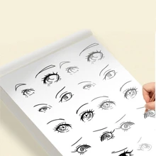 1pc Cartoon Character Sketch Tracing Practice Book, Outline Tracing Copy Paper For Drawing Practice,Back To School,School Supplies