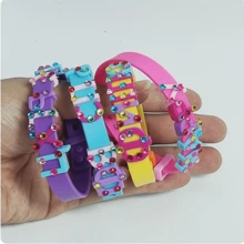 Pulseras de cuentas divertidas para niños, joyería para niñas, bolsos hechos a mano, regalos hechos a mano para niños, regalos de graduación para niños y niñas (color de la pulsera al azar)