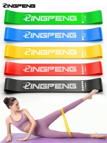 Ein Widerstandsband Fitness Yoga TPE Spannungsband Sport Elastikband Spannseil Spannungsring Pink Abteilung Yoga Spannungsring Stretch Hüft dünner Hüftring Fitness Mini-förmiger Spannungsring Fitnessstudio Zubehör