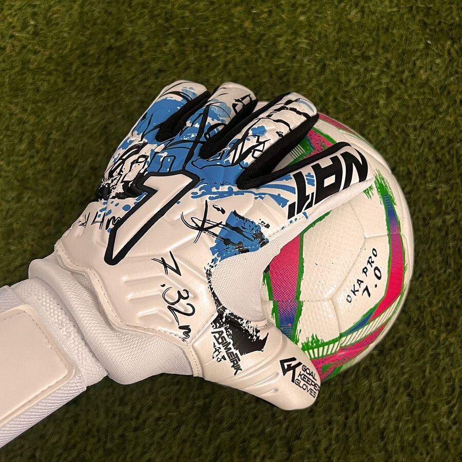Guantes Rinat Asimetrik Training Spine Con Varilla Profesional Calidad Premium Colores Blanco, Negro y Azul