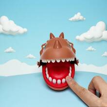 Articol nou: Dinozaur triunghiular - Jucărie amuzantă de dinozaur care își mușcă degetele și își scoate dinții, Recuzită de glumă, Joc de petrecere, Jucărie de ameliorare a stresului, Jucărie interactivă, Jucărie de joc