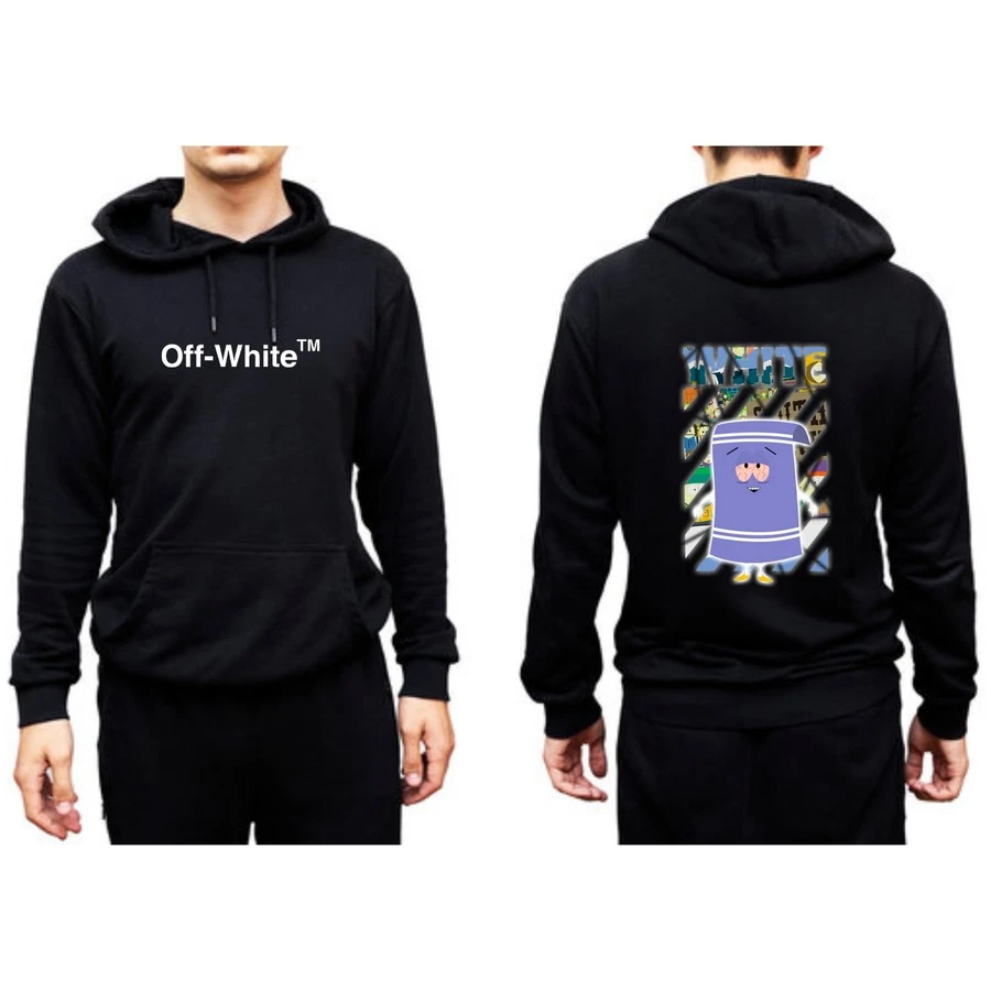 SUDADERA OFF. WHITE CON CAPUCHA PARA HOMBRE OFF. WHITE - Burdeos - Ver 1