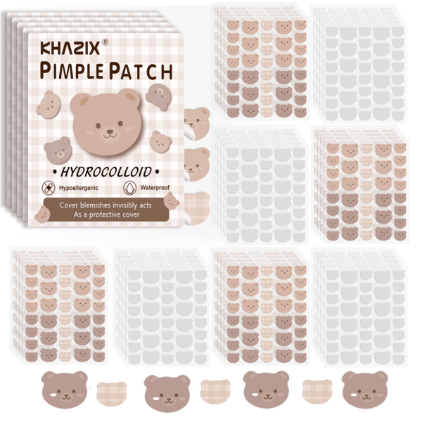 720pcs New Oversized Bear Acne Patch, Concealing Pimples And Blemishes