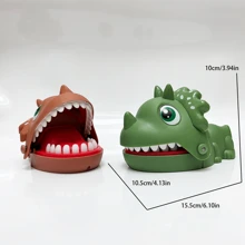 Articol nou: Dinozaur triunghiular - Jucărie amuzantă de dinozaur care își mușcă degetele și își scoate dinții, Recuzită de glumă, Joc de petrecere, Jucărie de ameliorare a stresului, Jucărie interactivă, Jucărie de joc
