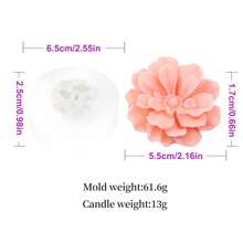 Molde de silicona de flor de hortensia - de fácil desmolde y duradero, para hacer velas, resina o yeso para decoración del hogar, regalos y bodas