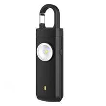 130dB Sicherheitsalarm, LED Anti-Wolf Alarm, 3-in-1 Alarm mit Beleuchtung, Blinklicht und Sirene, wiederaufladbar per USB, portabel und einfach zu bedienen, Notfall-SOS-Modus durch Ziehen am Schlüsselanhänger aktivieren, LED-Blitzlicht, geeignet für Nachtspaziergang, Outdoor-Aktivitäten, Pendeln, Selbstverteidigung von Frauen, Notfall für Senioren