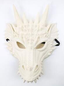 Máscara de dragón colorido para Halloween - Máscara de personaje 3D de plástico ligero y sin olor para fiestas de disfraces, actuaciones en el escenario, sesiones de fotos