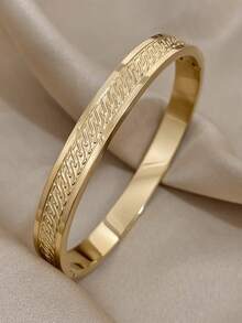 18K 镀金不锈钢心形和星形锆石手镯套装，女士适用 - 奢华几何雕刻和宝石袖口手镯、妈妈礼物、教师礼物、波西米亚风夏季海滩旅行必备品、狂欢/舞会/派对/日常配饰、返校礼物、生日礼物、伴娘礼物 - 彩色 - 查看 8