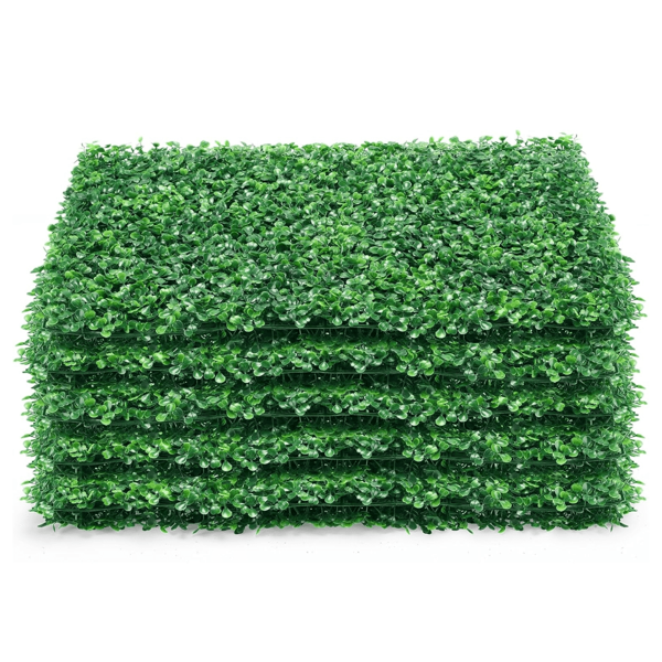 Nejlue Artificial Flowers/Plants1111 Home & Living 4/8 piezas de paneles de seto artificial de boj con protección UV, pantalla de privacidad, adecuado para eventos, exteriores, interiores, jardín, cercas, paredes del patio trasero, patio, jardín, senderos, telón de fondo, interior y exterior o tu propio diseño creativo en fiestas, bodas, decoraciones navideñas