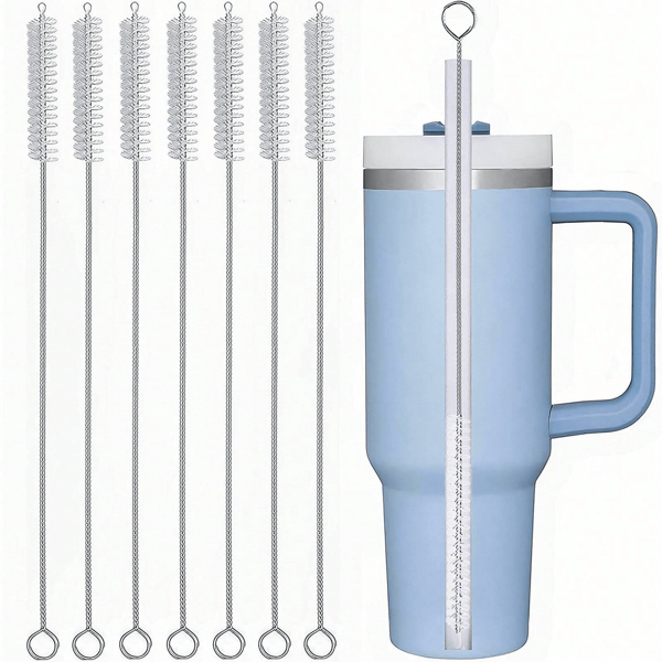 Stainless Steel Cleaning Brush Reusable Cleaning Brush Kitchen Supplies - Perfect For Cleaning Glass, Silicone, Metal Straws & More! Thanksgiving, Halloween, Christmas Gifts, Cleaning Accessories, Household Cleaning Supplies, Room Decoration, Can Be Used To Prevent Oil Stains, Garbage, Etc., Suitable For Kitchens, Restaurants, Parties, Gatherings, Travel, Family Gifts, Home Gifts