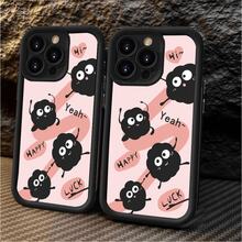 SoftCase Case For IPhone 11 IPhone 7 Plus 12 14 13 15 Pro Max IPhone XR 8Plus X XS Max IPhone 7 8 Cheerful Coal Balls Soft Phone Case Cover - 黑色 - 查看 2
