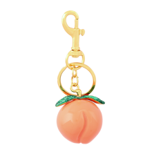 rongji jewelry Pfirsich Anhänger Schlüsselanhänger für Frauen Mädchen Geldbörsen Taschen Handtaschen Accessoires Schmuck Rucksack für Schule