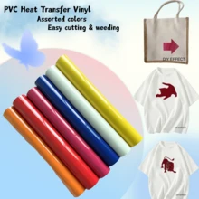 1 Roll, PVC Heat Transfer Vinyl Material, Size 30.5x60cm/30.5x102cm, Iron-On DIY, Suitable For T-Shirts, Easy To Cut And Smooth Surface, Embroidery Patch Iron-On Heat Transfer Patch, Applicable For Jackets, Clothing, Backpacks, Jeans, T-Shirts, Etc. - Multicolor - View 6