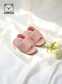 RABEISIR Fashionable Plush Comfortable Sandals And Slippers For Infants And Toddlers