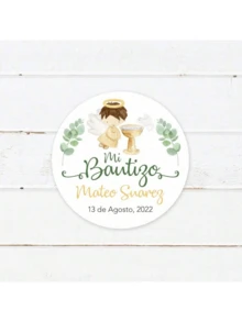 100 etiquetas personalizadas con nombre para recuerdos de Primera Comunión, pegatinas de Primera Comunión, etiquetas impermeables de 1.5~3 pulgadas para la Primera Comunión, actividades artísticas para niños - Pegatinas de - Ver 23