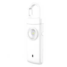 130dB Sicherheitsalarm, LED Anti-Wolf Alarm, 3-in-1 Alarm mit Beleuchtung, Blinklicht und Sirene, wiederaufladbar per USB, portabel und einfach zu bedienen, Notfall-SOS-Modus durch Ziehen am Schlüsselanhänger aktivieren, LED-Blitzlicht, geeignet für Nachtspaziergang, Outdoor-Aktivitäten, Pendeln, Selbstverteidigung von Frauen, Notfall für Senioren