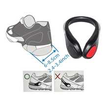 1 件 LED 鞋夹灯，闪光鞋带灯，夜间明亮照明，易于安装