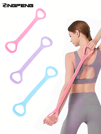 8字形阻力带，弹力绳，适用于手臂、背部和肩部锻炼，健身房