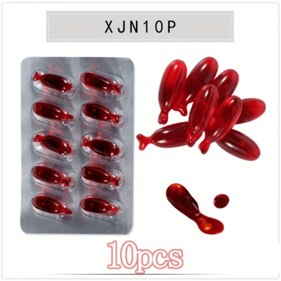 10 粒万圣节假血丸，搞怪搞笑，万圣节吸血鬼胶囊，吸血鬼血液喷雾，假血化妆品，恐怖搞笑，适合愚人节玩笑，朋友聚会恶作剧，玩具派对礼物，万圣节节日派对用品