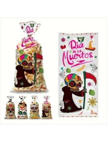 50pcs Halloween Candy Bags With Cute Pumpkin & Witch Patterns, Perfect For Trick Or Treat Parties And Gift Bags - Multicolor - View 4