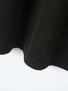 GRDR Men's Casual Solid Color Short Sleeve POLO Shirt, Summer - Black - View 4