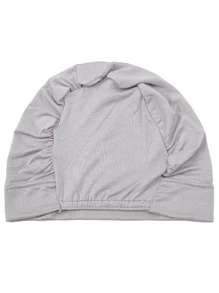 1 pièce Nouveau foulard en coton soyeux pour femme, bonnet sous-foulard musulman avec élastique