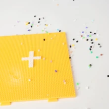 Pana-beads 保险丝珠钉板 2.6 毫米迷你铁珠 1 件/2 件/6 件钉板 Perler Hama 拼图套装 - 方形工艺板单夹适用于 DIY 珠宝制作套件完美的珠宝设计师、工匠和业余爱好者 - 彩色 - 查看 6