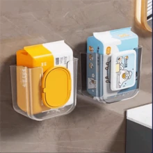 1PC Wall Mounted Wet Wipe Storage Box Without Punching Wet Wipe Dispenser, Suitable For Bathroom, Kitchen, Bedroom Household Wet Wipe Storage Bathroom Accessories