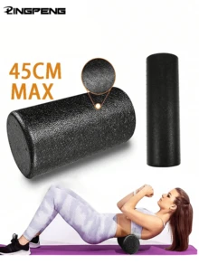 1 件 EPP 光滑黑色泡沫滚轴，适用于深层组织按摩、瑜伽、普拉提、腿部按摩 - 彩色 - 查看 2