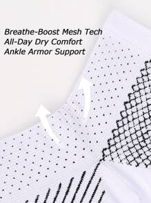 3 Pairs Sport Ankle Stability Sleeve For Men & Women - Breathable Knit, Reinforced Elastic For Secure Fit During Training & Activity, Ergonomic Foot Support For Safety And Protection