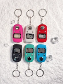 1 件电子戒指计数器，数字显示便捷戒指计数器，中东阿拉伯风格戒指计数器，缓解压力，祈祷，运动，瑜伽，手指戒指计数器 - 彩色 - 查看 3