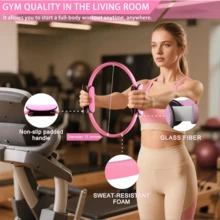 14件套普拉提基础套装，女士适用，包含瑜伽球、5根阻力带、手提袋、瑜伽袜，适合居家训练和初学者，可用于普拉提、瑜伽、普拉提配件、空中普拉提、瑜伽垫、瑜伽配件、瑜伽、瑜伽配件、运动、弹力带、普拉提、普拉提套装 - 彩色 - 查看 8