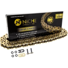 Local Delivery- Gold 525 X-Ring Chain 110 Links With Connecting Master Link - 108 Links - View 3