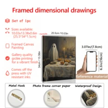 1 件、万圣节静物与鬼魂、恐怖季节可打印墙壁艺术、复古万圣节南瓜、花朵和鬼魂、带框架的墙壁艺术、墙壁艺术、海报、帆布材料（可选框架）、万圣节礼物、特殊礼物、家居装饰、厨房装饰、客厅装饰、卧室装饰、办公室装饰、... 不给糖就捣蛋