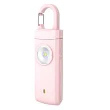 130dB Sicherheitsalarm, LED Anti-Wolf Alarm, 3-in-1 Alarm mit Beleuchtung, Blinklicht und Sirene, wiederaufladbar per USB, portabel und einfach zu bedienen, Notfall-SOS-Modus durch Ziehen am Schlüsselanhänger aktivieren, LED-Blitzlicht, geeignet für Nachtspaziergang, Outdoor-Aktivitäten, Pendeln, Selbstverteidigung von Frauen, Notfall für Senioren
