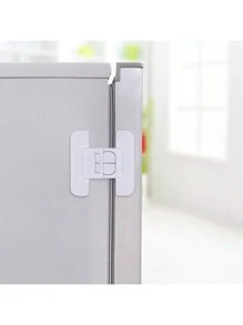 4pcs Baby Transparent Cabinet Locks, ABS Material Safety Fridge Lock Buckles, Child Safety Lock Clips For Refrigerator, Water Dispenser, Single-Door Fridge