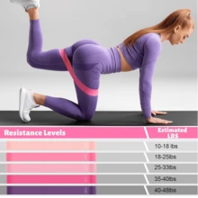 14件套普拉提基础套装，女士适用，包含瑜伽球、5根阻力带、手提袋、瑜伽袜，适合居家训练和初学者，可用于普拉提、瑜伽、普拉提配件、空中普拉提、瑜伽垫、瑜伽配件、瑜伽、瑜伽配件、运动、弹力带、普拉提、普拉提套装 - 彩色 - 查看 5