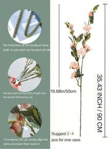 1/2 bouquet de fleurs de rose artificielles, 88cm de fleurs artificielles pliables et non décolorées - pour la décoration de mariage, la décoration de la Saint-Valentin, la décoration d'anniversaire, la décoration d'anniversaire, la décoration de la maison, la décoration de table, la décoration de chambre et de salle de bain, la décoration de bureau, les décorations de pièce, la décoration d'automne, la décoration d'automne, la décoration de table, la décoration de pot de plante