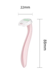 10 件女性比基尼修剪器，温和美容师，防水干湿两用剃须刀，比基尼、腿部、腋下、面部和身体毛发去除器，钢制剃须刀，剃须和修剪私密部位的理想选择 - 粉色 - 查看 9