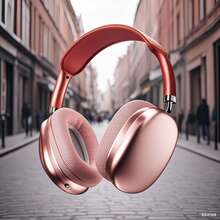 P9 Bluetooth Headset 5.0 Stereo Sound Headset Wireless Headset MAX Intelligent Noise Cancellation Long Battery Life - 紅色 - 查看 2