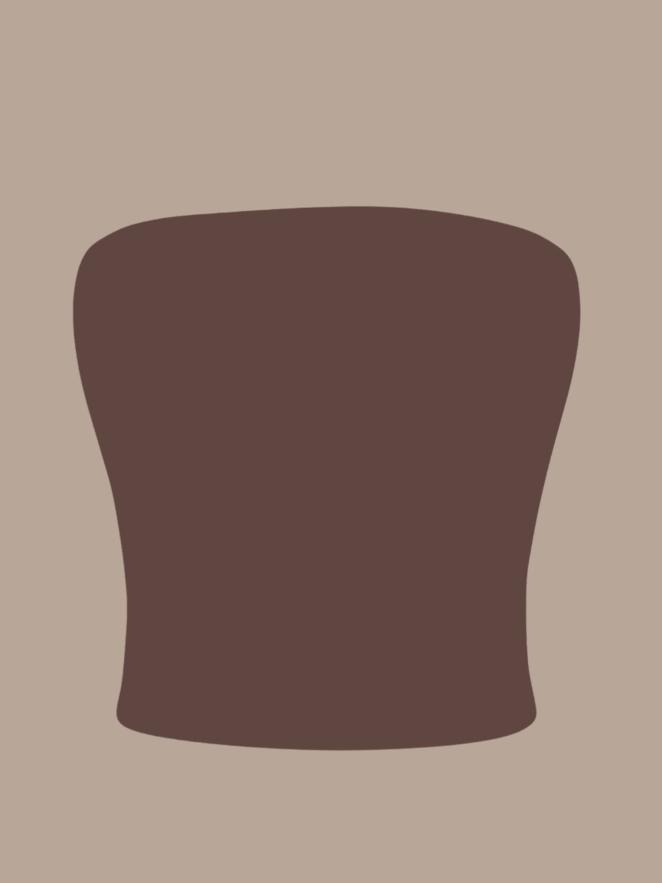 Women's Strapless Tube Top, Basic Double Layer Of Suplex, Slim Fit, Strapless Shaper - 鏽棕色 - 查看 1