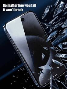 Navigator 3pcs Anti-Fingerprint Matte Tempered Glass Screen Protector, Shockproof, Scratch-Resistant, Transparent Compatible With IPhone 11/12/13/14/15 Pro Max/17/17 Air/17 Pro/17 Pro Max - Clear - View 8