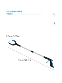 32-Zoll Schwerlast Müll-Greifer mit 360° rotierendem Magnetkiefer, leichtes Design | ergonomischer farbiger Griff, geeignet für den Außen- und Hausgebrauch, Reinigungswerkzeug für Senioren, - faltbarer Greifer und ausziehbarer Greifer, ideales Geschenk für Rekonvaleszenz, batteriefrei