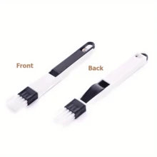 Multi Functional 2-In-1 Kitchen And Bathroom Cleaning Brush With Broom - Portable Crevice Corner Dust Collector, Suitable For Doors, Windows, Keyboards - White - View 7